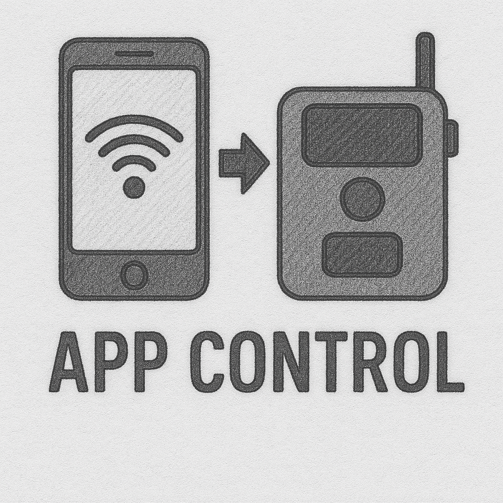 Controllo tramite App per Fototrappole